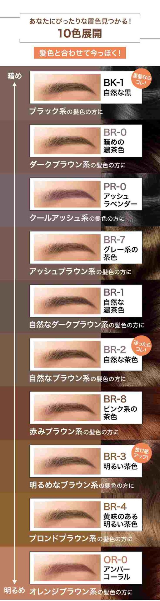 ファッションブロウ パウダーインペンシル N | 一本で、もう失敗しらず