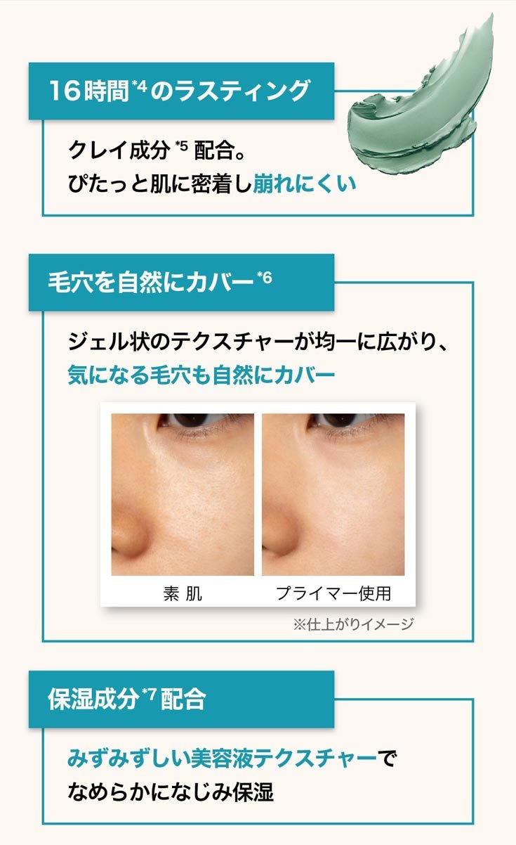 フィットミー プライマー 16時間*1ぴったり密着​ 毛穴までカバー*2して崩れにくい​