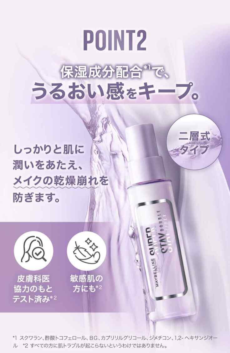SPステイ ダブルフィクサー スプレー |メイク崩れ、衝撃封鎖⁉ 新感覚の